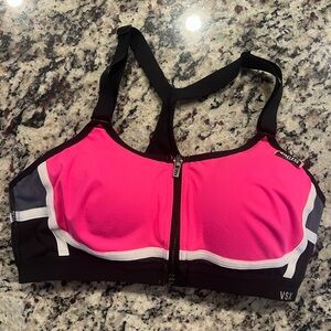VSX Bold Pink and Black Sports Bra